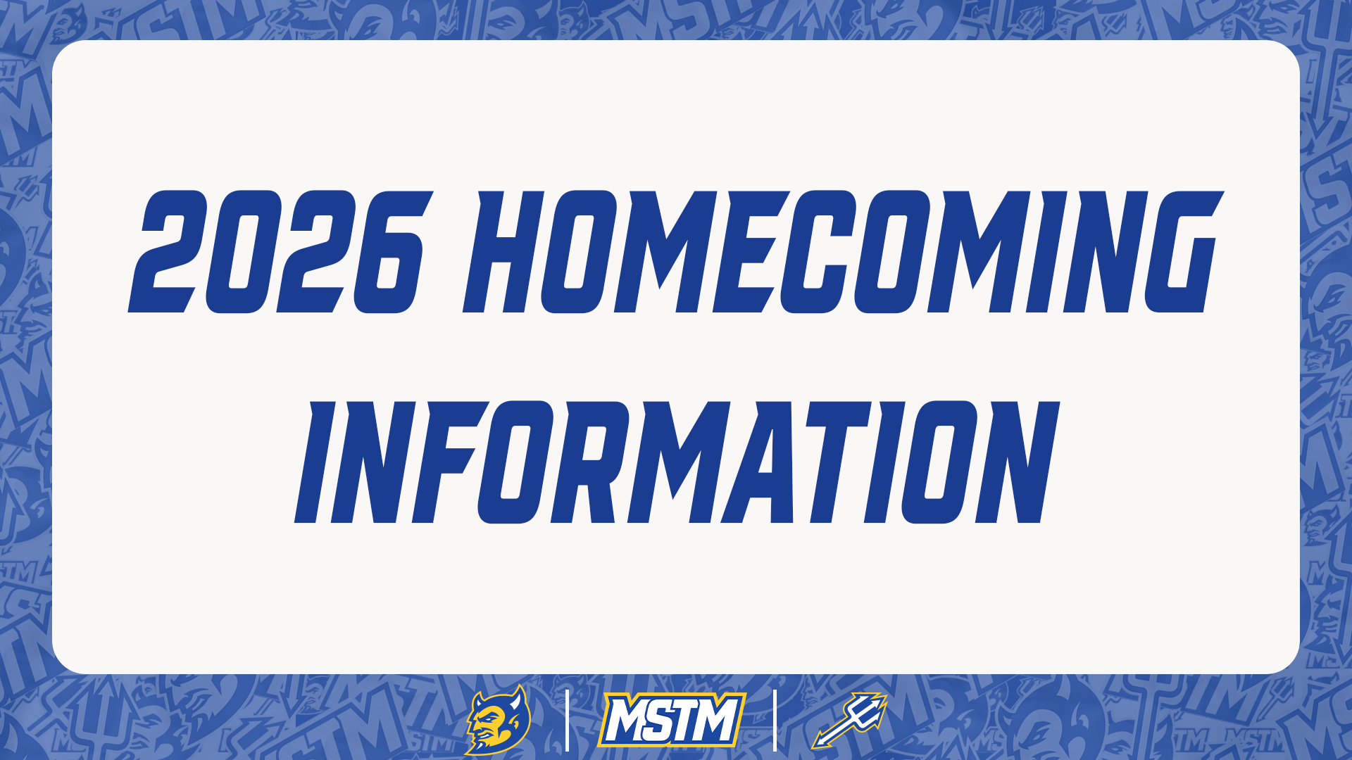 2026 Homecoming Information